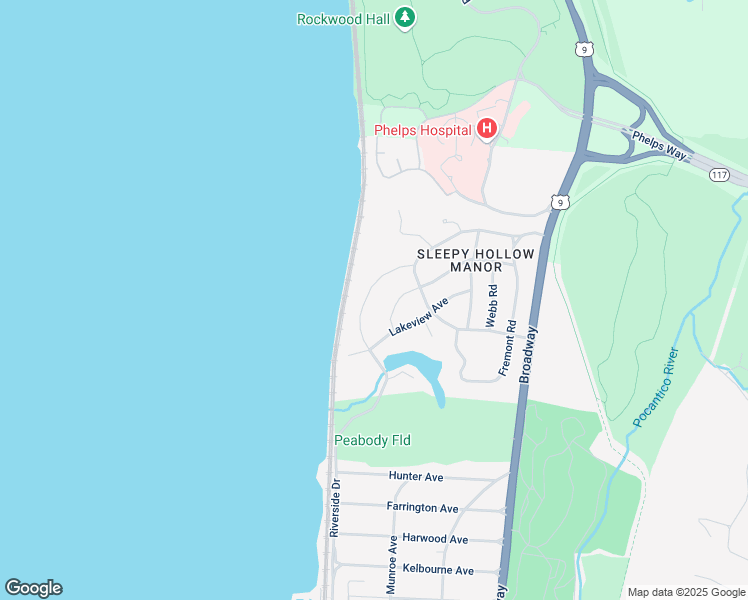 map of restaurants, bars, coffee shops, grocery stores, and more near 14 Pokahoe Drive in Sleepy Hollow