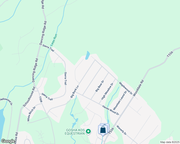 map of restaurants, bars, coffee shops, grocery stores, and more near 12111 Big Buck Lane in East Stroudsburg
