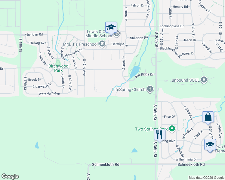 map of restaurants, bars, coffee shops, grocery stores, and more near 3904 Fox Ridge Drive in Bellevue