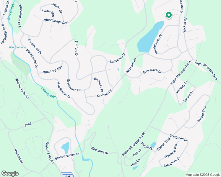 map of restaurants, bars, coffee shops, grocery stores, and more near 258 Kirkham Road in Bushkill