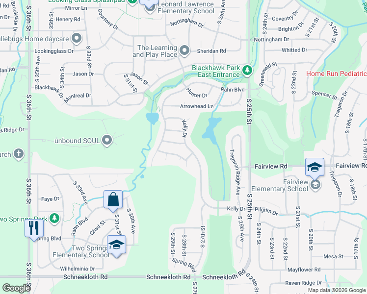 map of restaurants, bars, coffee shops, grocery stores, and more near 2901 Halifax Drive in Bellevue