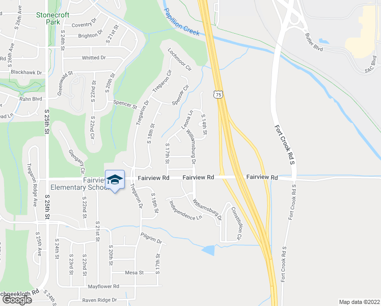 map of restaurants, bars, coffee shops, grocery stores, and more near 1502 Halifax Street in Bellevue