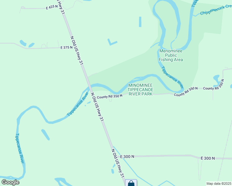 map of restaurants, bars, coffee shops, grocery stores, and more near 345 County Road 350 North in Rochester