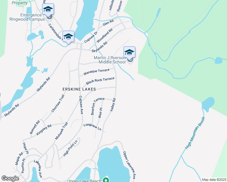 map of restaurants, bars, coffee shops, grocery stores, and more near 102 Valley Road in Ringwood