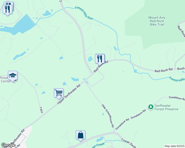 map of restaurants, bars, coffee shops, grocery stores, and more near 61 Swiftwater Road in Cresco