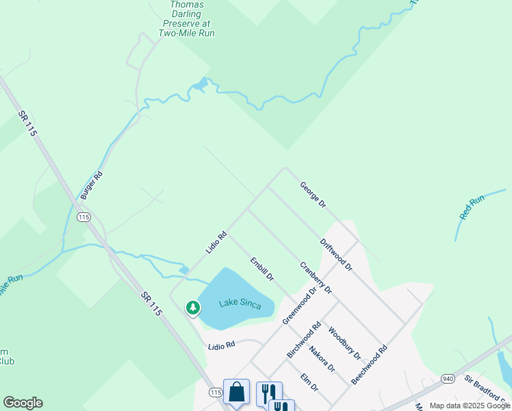 map of restaurants, bars, coffee shops, grocery stores, and more near 278 Lidio Road in Blakeslee