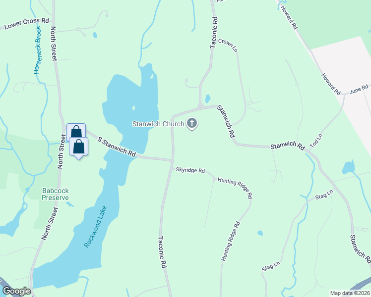 map of restaurants, bars, coffee shops, grocery stores, and more near 182 Taconic Road in Greenwich