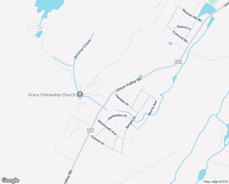 map of restaurants, bars, coffee shops, grocery stores, and more near 1 Camden Place in West Milford