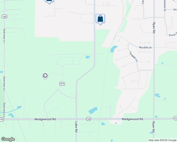 map of restaurants, bars, coffee shops, grocery stores, and more near 6147 Lake Road in Medina