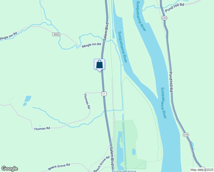 map of restaurants, bars, coffee shops, grocery stores, and more near 580 Salem Boulevard in Berwick