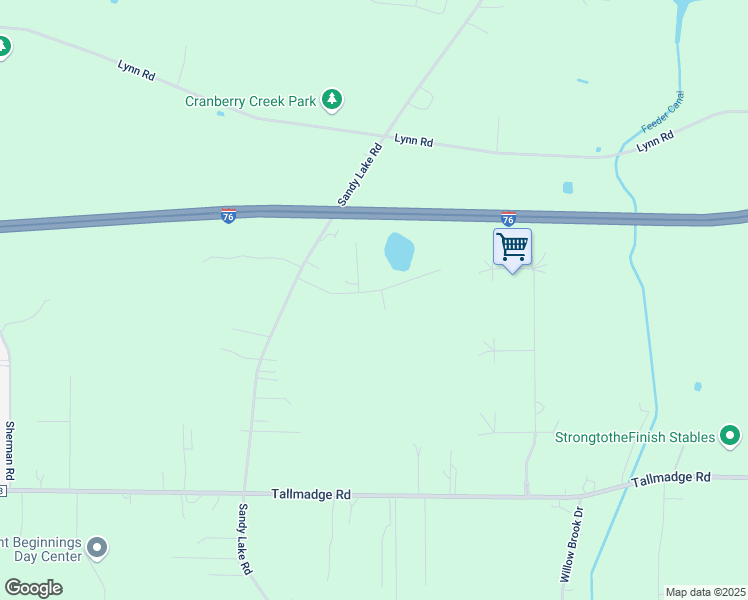 map of restaurants, bars, coffee shops, grocery stores, and more near 2264 Roberts Journey in Ravenna
