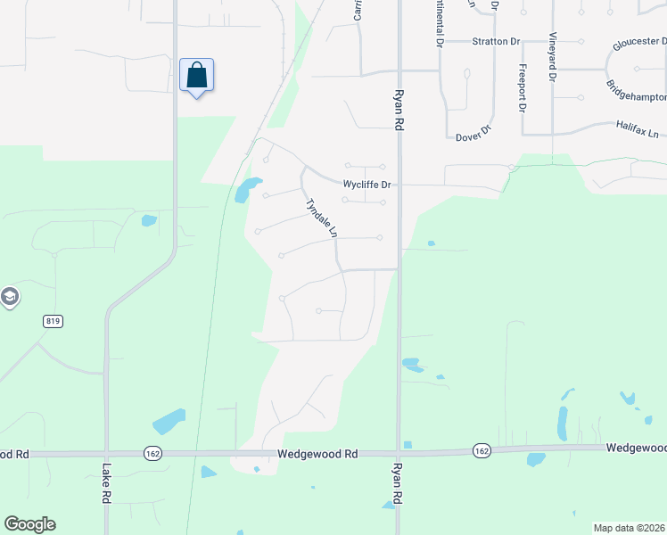 map of restaurants, bars, coffee shops, grocery stores, and more near 6149 Tyndale Lane in Medina