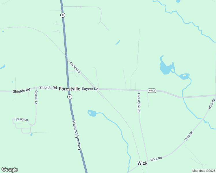 map of restaurants, bars, coffee shops, grocery stores, and more near 229 Boyers Road in Harrisville