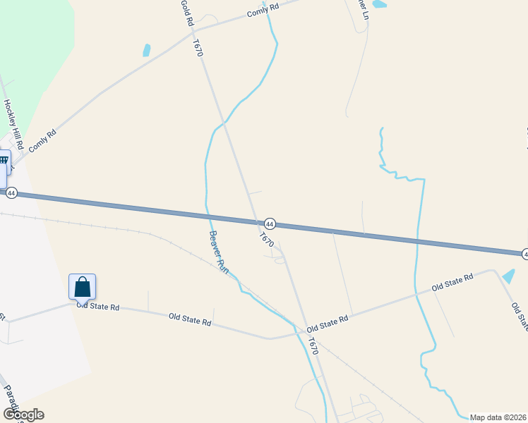 map of restaurants, bars, coffee shops, grocery stores, and more near Beaver Run Road in Turbotville