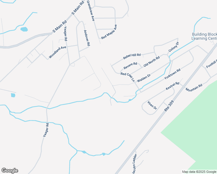 map of restaurants, bars, coffee shops, grocery stores, and more near 19 Brandywyn Drive in Mountain Top