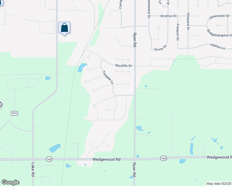 map of restaurants, bars, coffee shops, grocery stores, and more near 6149 Tyndale Lane in Medina