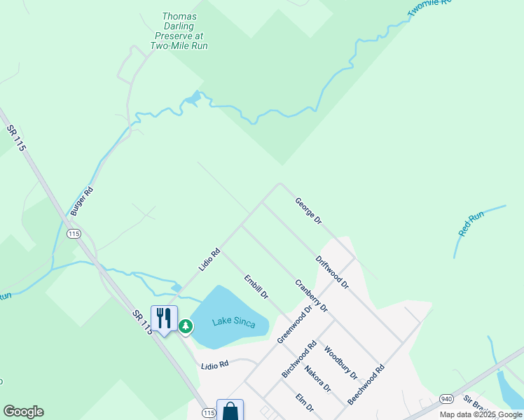 map of restaurants, bars, coffee shops, grocery stores, and more near 278 Lidio Road in Blakeslee