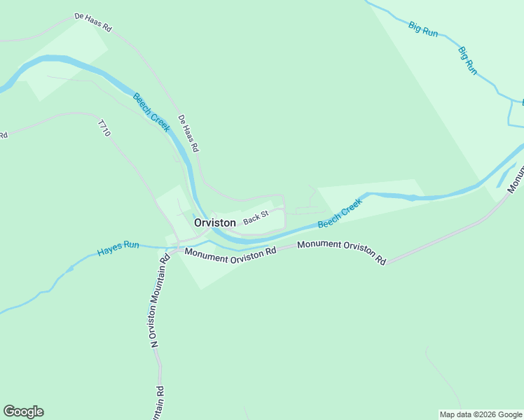 map of restaurants, bars, coffee shops, grocery stores, and more near De Haas Road in Orviston