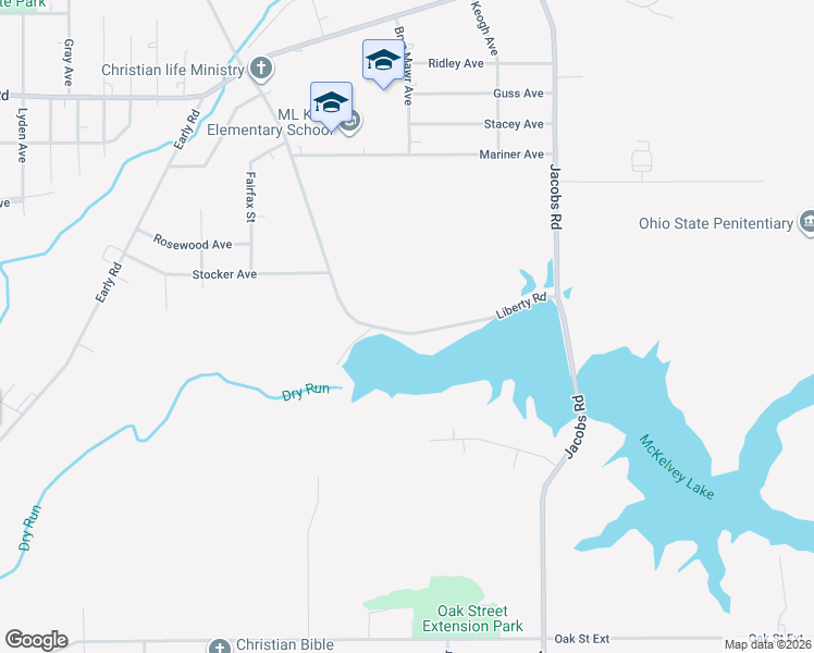 map of restaurants, bars, coffee shops, grocery stores, and more near 559 Liberty Road in Youngstown