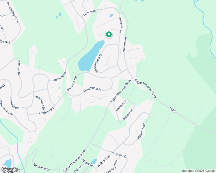 map of restaurants, bars, coffee shops, grocery stores, and more near 104 Dunchurch Drive in Bushkill