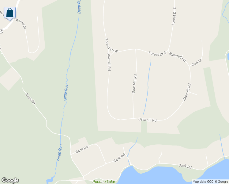 map of restaurants, bars, coffee shops, grocery stores, and more near 1010 Sawmill Road in Monroe County