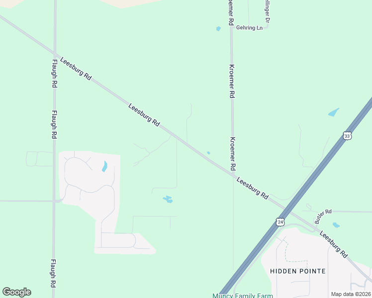 map of restaurants, bars, coffee shops, grocery stores, and more near 3400-3626 Mayapple Drive in Fort Wayne