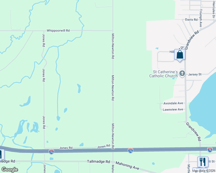 map of restaurants, bars, coffee shops, grocery stores, and more near 4311 South Mahoning Avenue in Alliance