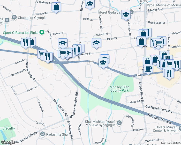 8 Roberts Road, Monsey NY Walk Score