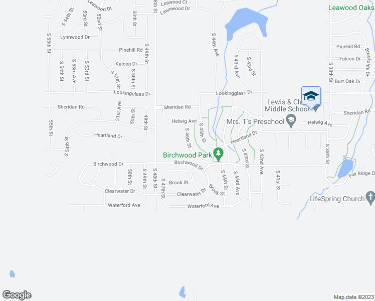 map of restaurants, bars, coffee shops, grocery stores, and more near 13610 South 46th Street in Bellevue