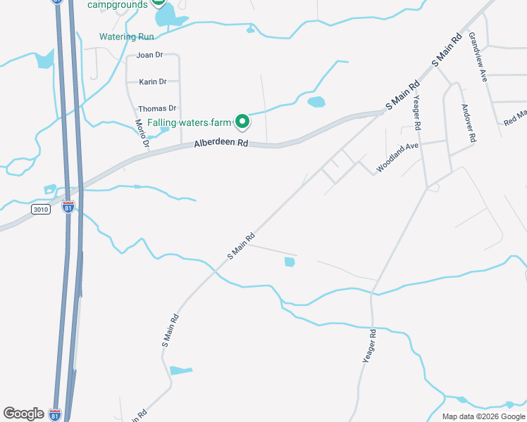 map of restaurants, bars, coffee shops, grocery stores, and more near 633 South Main Road in Mountain Top
