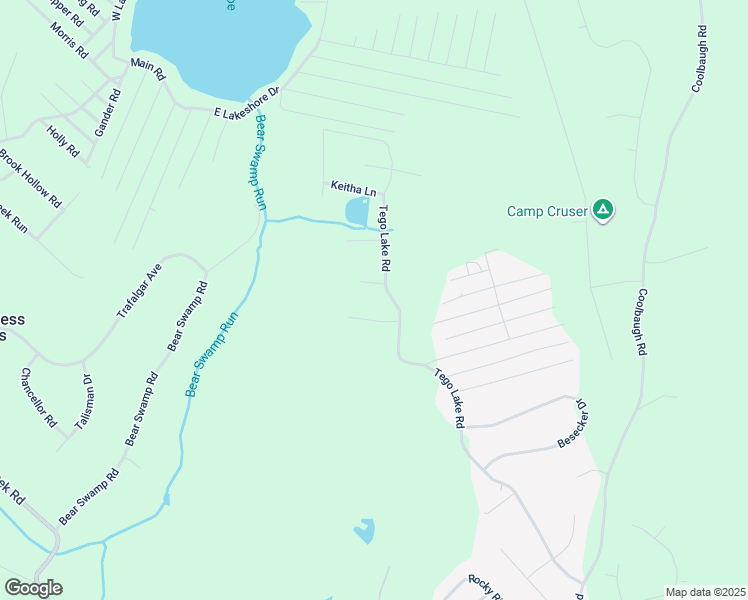 map of restaurants, bars, coffee shops, grocery stores, and more near 293 Tego Lake Road in East Stroudsburg