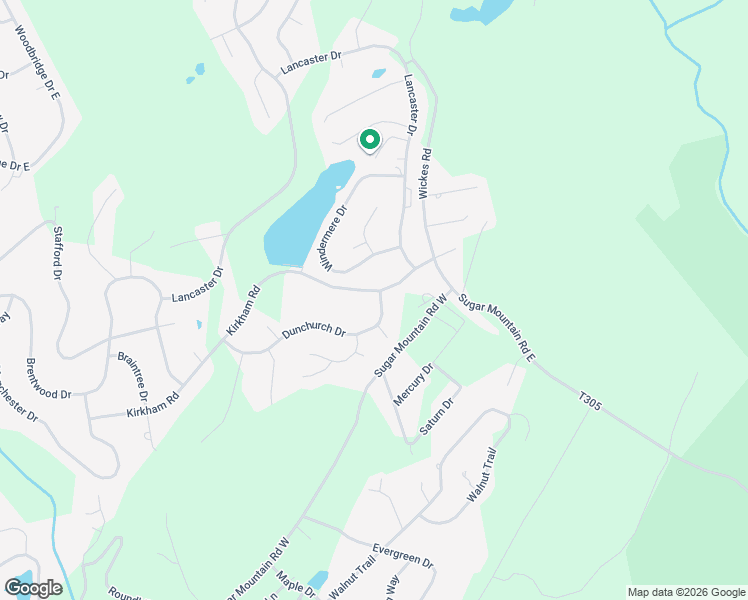 map of restaurants, bars, coffee shops, grocery stores, and more near 104 Dunchurch Drive in Bushkill