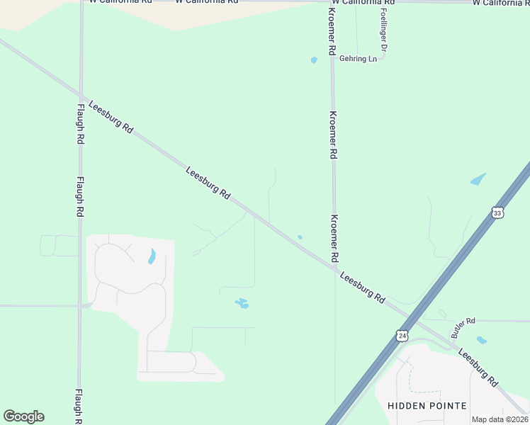 map of restaurants, bars, coffee shops, grocery stores, and more near 3400-3626 Mayapple Drive in Fort Wayne