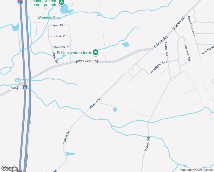 map of restaurants, bars, coffee shops, grocery stores, and more near 633 South Main Road in Mountain Top