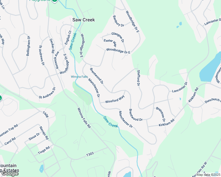 map of restaurants, bars, coffee shops, grocery stores, and more near 272 Stafford Drive in Saw Creek