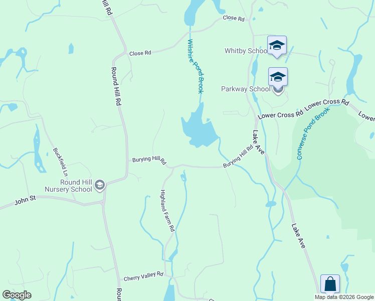 map of restaurants, bars, coffee shops, grocery stores, and more near 37 Burying Hill Road in Greenwich