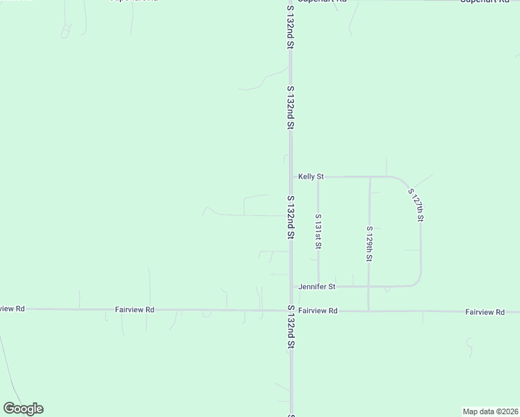 map of restaurants, bars, coffee shops, grocery stores, and more near 13406 South 132nd Street in Springfield