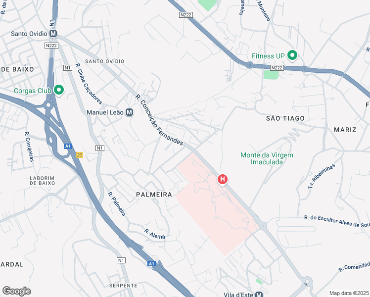map of restaurants, bars, coffee shops, grocery stores, and more near 9 Rua Joaquim Oliveira Castiajo in Vila Nova de Gaia