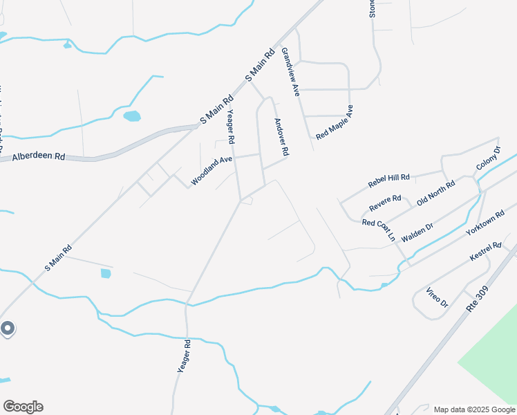 map of restaurants, bars, coffee shops, grocery stores, and more near 30 Yeager Road in Mountain Top