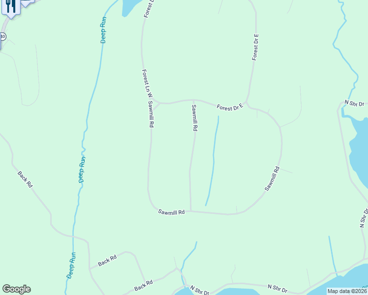 map of restaurants, bars, coffee shops, grocery stores, and more near in Pocono Pines