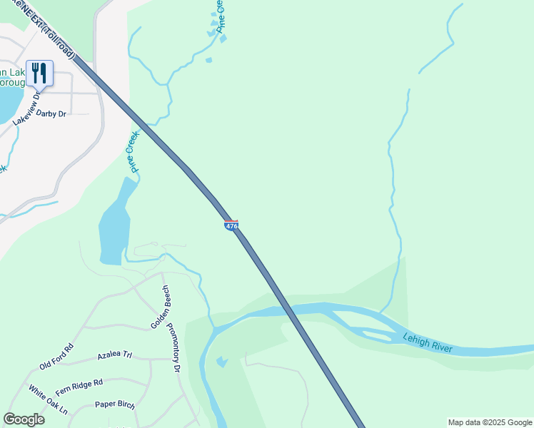 map of restaurants, bars, coffee shops, grocery stores, and more near 7 Helen Way in White Haven