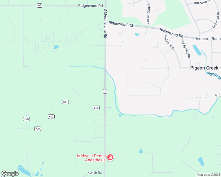 map of restaurants, bars, coffee shops, grocery stores, and more near 973 County Highway 2 in Wadsworth
