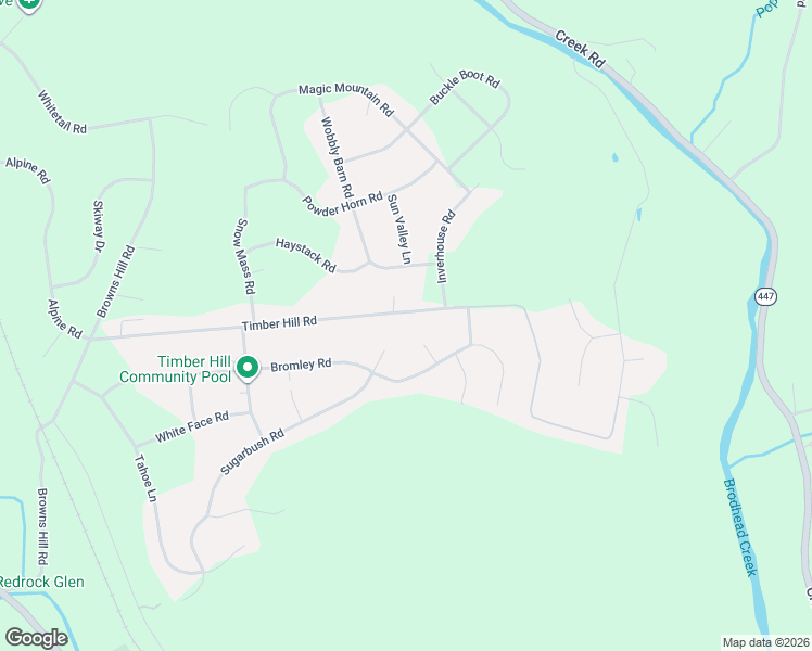 map of restaurants, bars, coffee shops, grocery stores, and more near 52 Timber Hill Road in Henryville