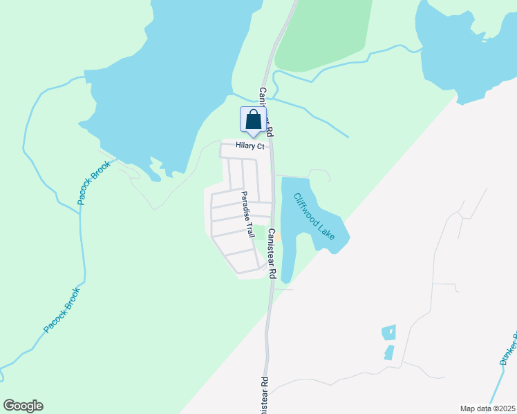 map of restaurants, bars, coffee shops, grocery stores, and more near 417 Canistear Road in Sussex County