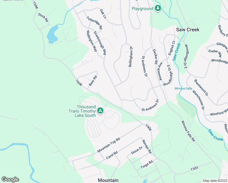 map of restaurants, bars, coffee shops, grocery stores, and more near 2270 Scarborough Way in Bushkill