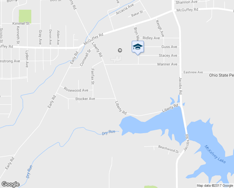 map of restaurants, bars, coffee shops, grocery stores, and more near 719 Liberty Road in Youngstown