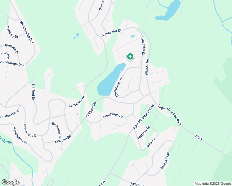 map of restaurants, bars, coffee shops, grocery stores, and more near Windemere Drive in Pike County