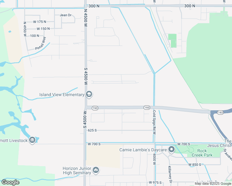 map of restaurants, bars, coffee shops, grocery stores, and more near 4296 West 350 South in West Point