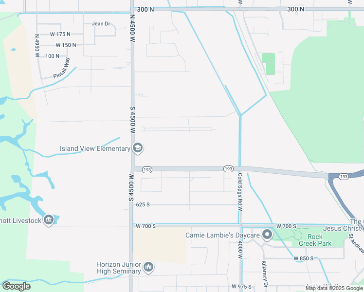 map of restaurants, bars, coffee shops, grocery stores, and more near 4284 West 350 South in West Point