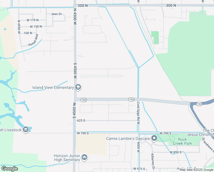 map of restaurants, bars, coffee shops, grocery stores, and more near 4260 West 350 North in West Point